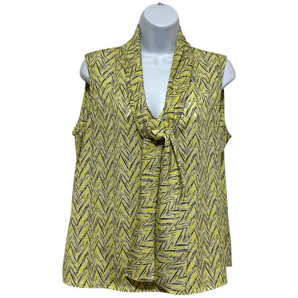 Women's Pullover Large Top Sleeveless V-Neck Multi-Color Design By-9 & Co.